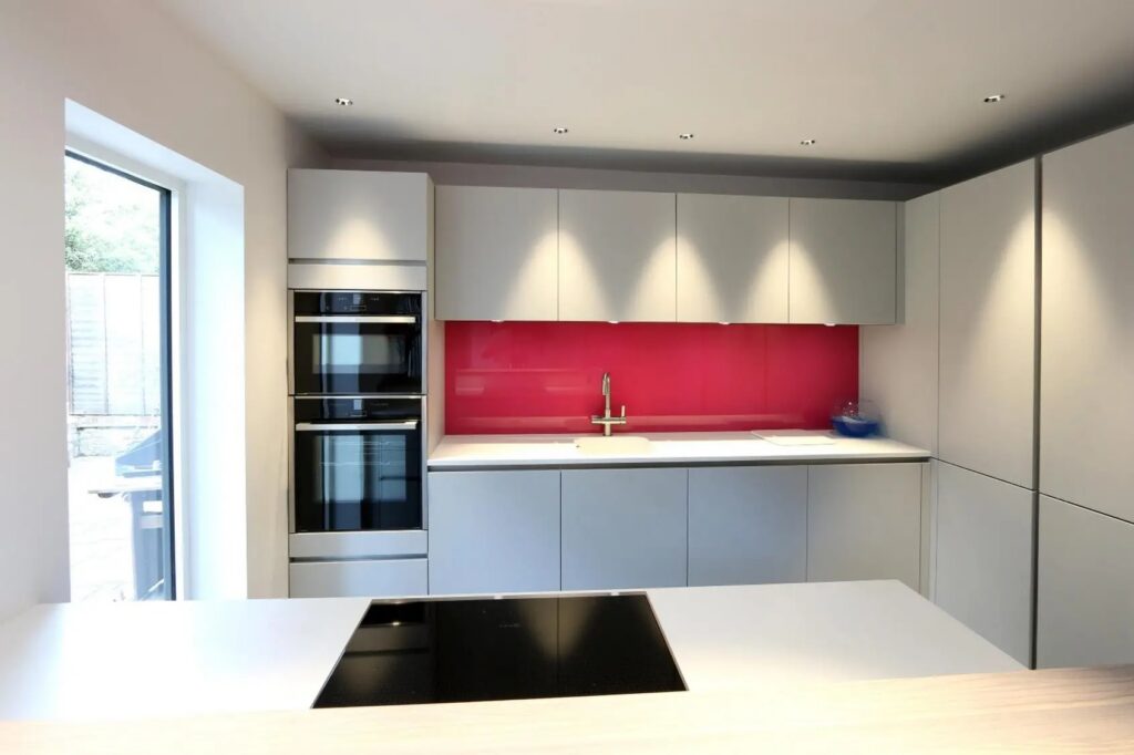 dual colour aluminium bifold door kitchen ridgemount sieger systems 2