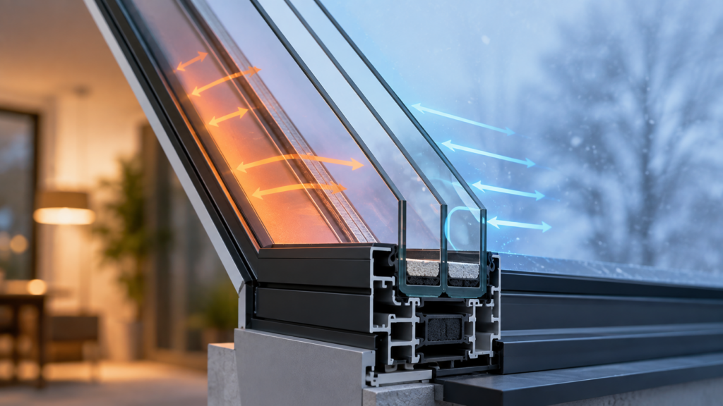 Thermal performance in roof glass