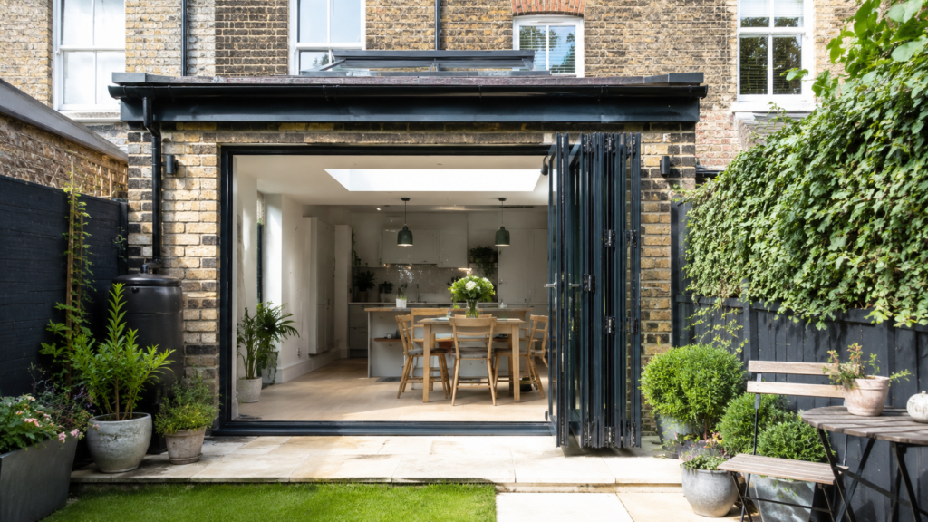 bifold on glass extension
