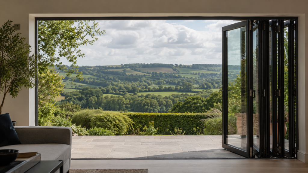 view via bifolds